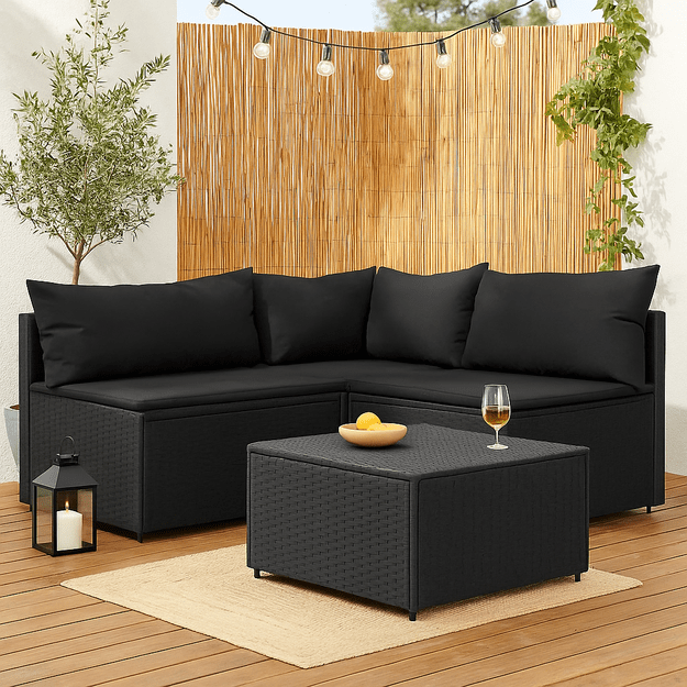 3 dalių terasos baldų komplektas