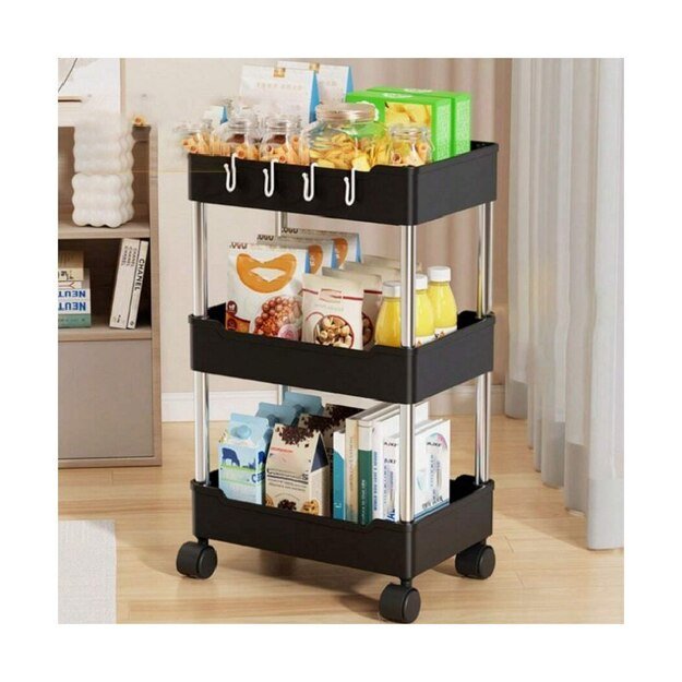 Spintelė ant ratukų, 4 lentynos 3