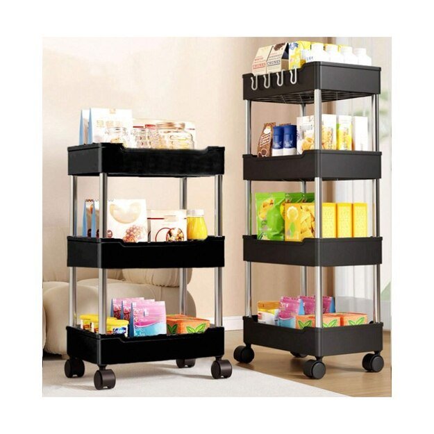 Spintelė ant ratukų, 4 lentynos 1