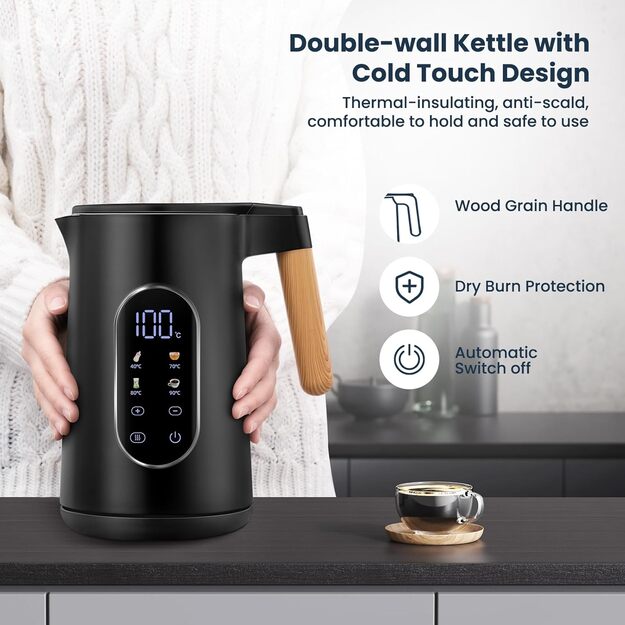 Virdulys su reguliuojama temperatūra "Lafe", 1,7L, 2200W 4