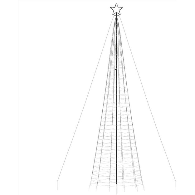 Kalėdų lauko eglė, šaltai balta (500 cm.) 2