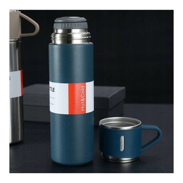 Termoso rinkinys su 3 puodeliais 500 ml, mėlyna 3