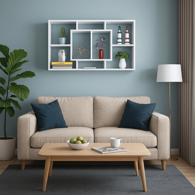 Pakabinama lentyna, balta