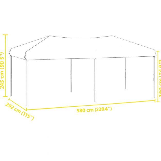 Sulankstomas paviljonas 3x6 m. 3