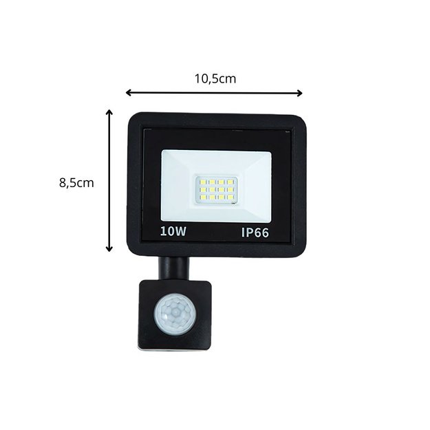 LED prožektorius su jutikliu 10W