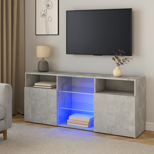 TV staliukas su LED apšvietimu