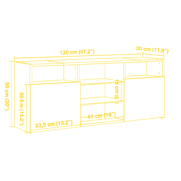 TV staliukas su LED apšvietimu 12
