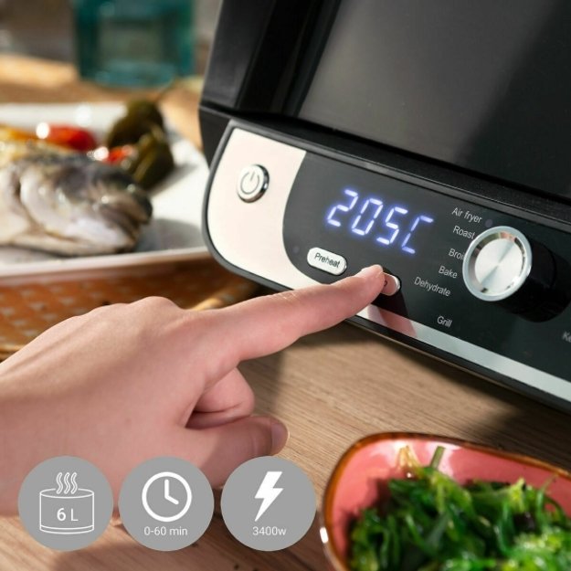 Oro gruzdintuvė "InnovaGoods" Fryinn 12-in-1 3400 W, 6 L