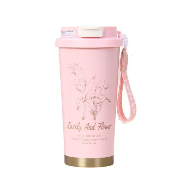 Terminis puodelis 550 ml, rožinis 2