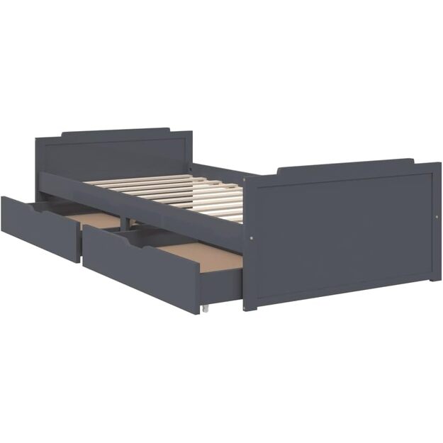 Lovos rėmas su stalčiais, 90 x 200 cm 2