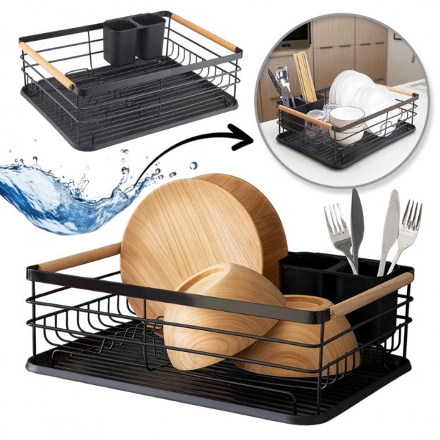 Indų džiovyklė be padėklo, juoda 5