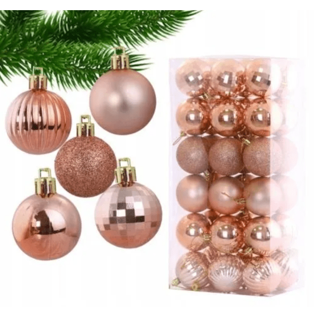 Kalėdinių eglutės žaisliukų rinkinys, 26 vnt. 4