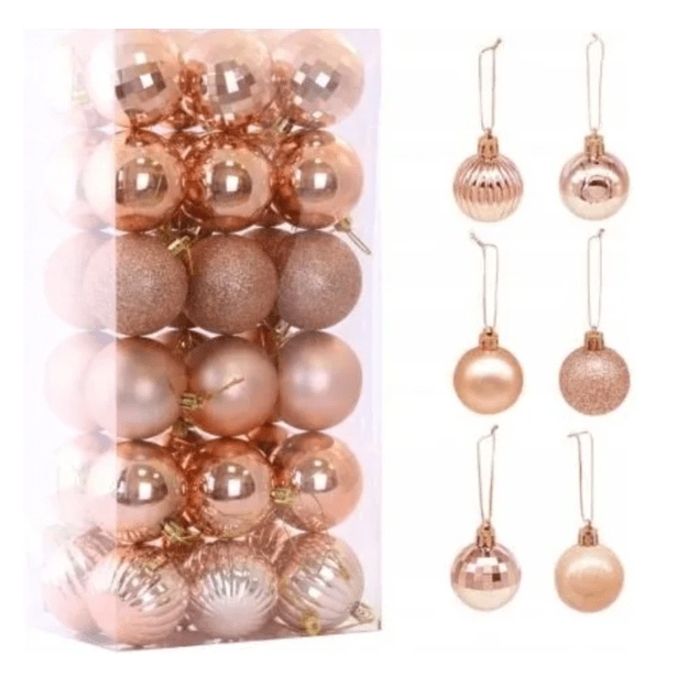 Kalėdinių eglutės žaisliukų rinkinys, 26 vnt.