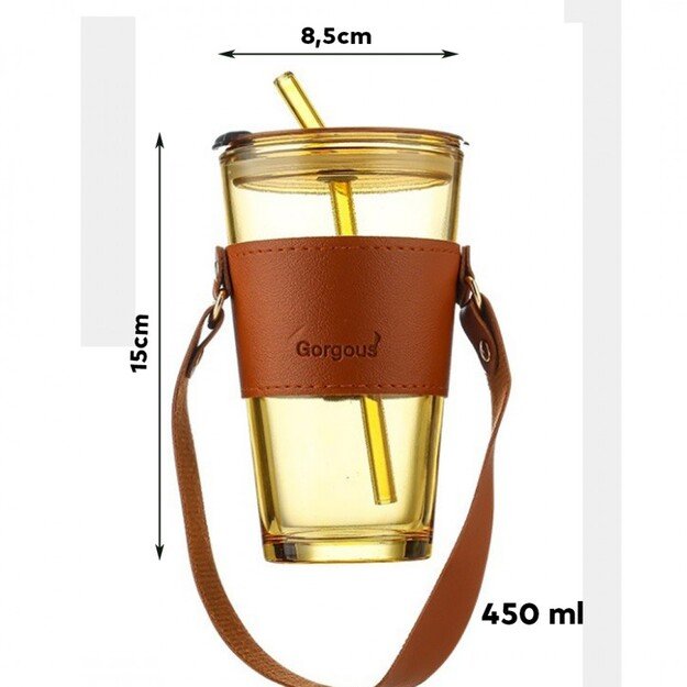 STIKLINIS PUODELIS SU ŠIAUDELIU IR DANGTELIU, 450 ML 4