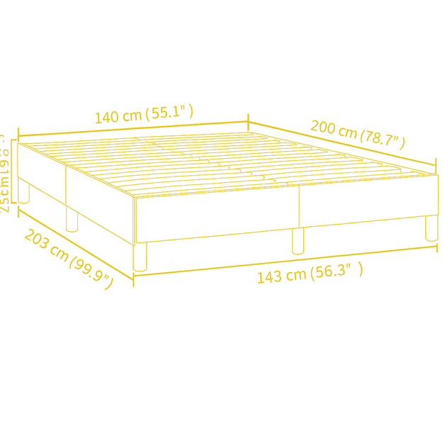 Lovos rėmas 140x200cm, pilkas 7