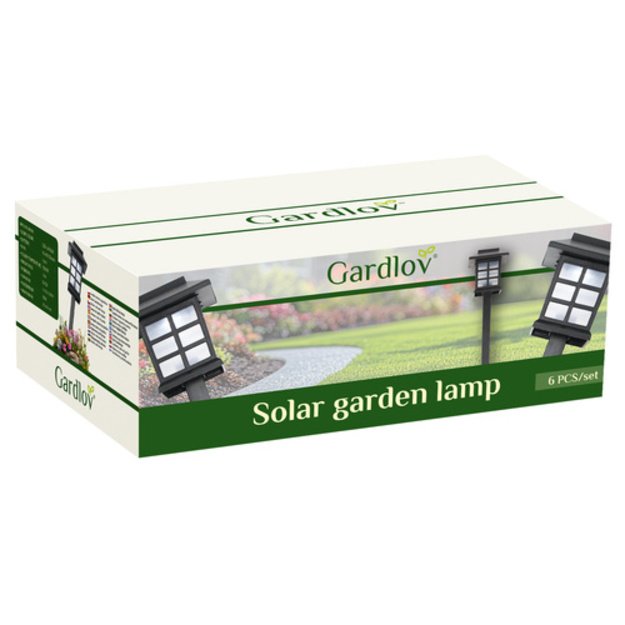 LED saulės šviestuvų rinkinys, 6 vnt. 14