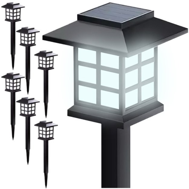 LED saulės šviestuvų rinkinys, 6 vnt. 1