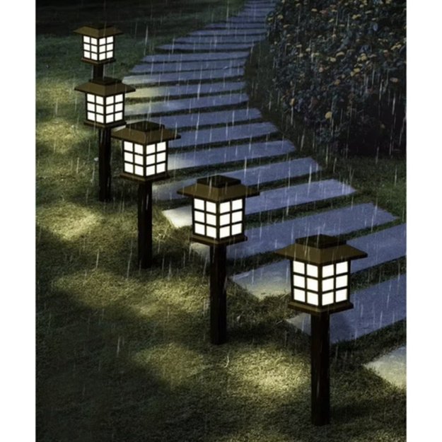 LED saulės šviestuvų rinkinys, 6 vnt. 7