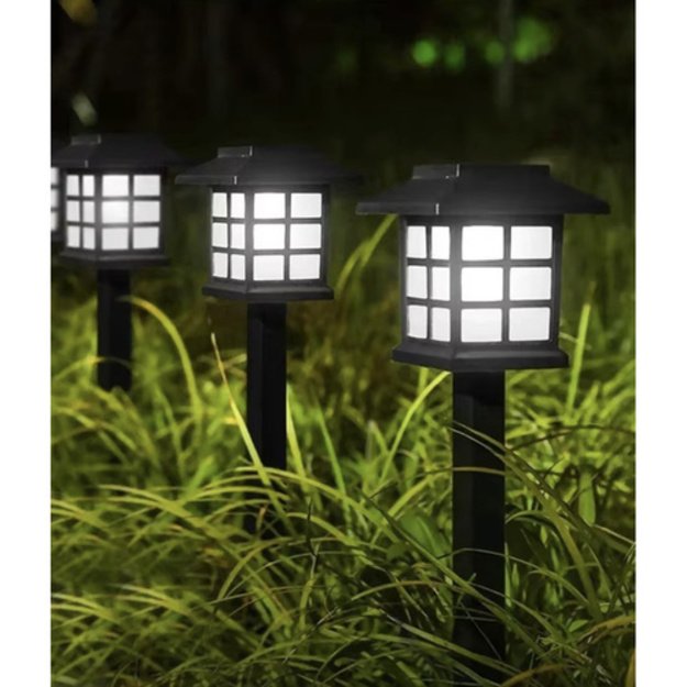LED saulės šviestuvų rinkinys, 6 vnt. 10