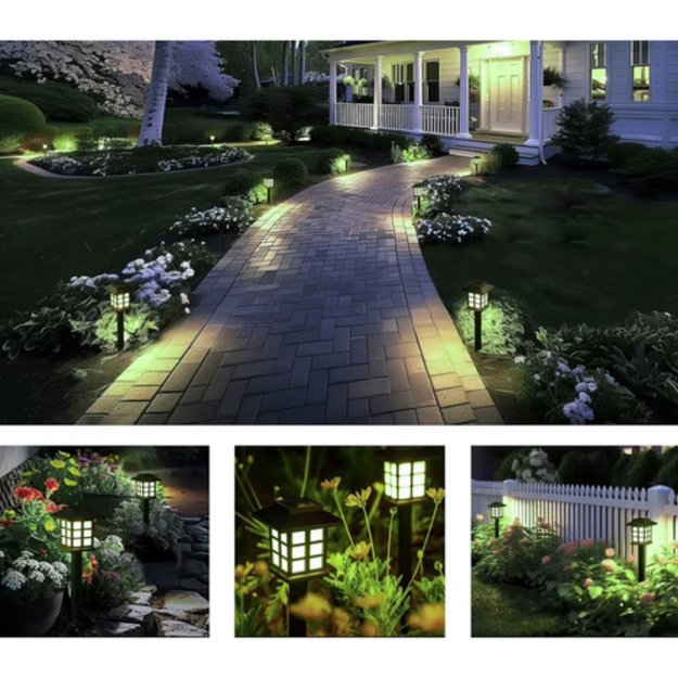 LED saulės šviestuvų rinkinys, 6 vnt. 6