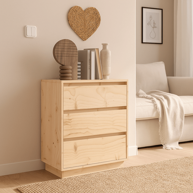 Natūralios medienos spintelė