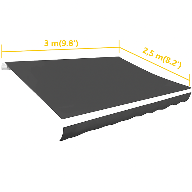 Vandeniui atsparus markizės audinys 300x250 cm 4