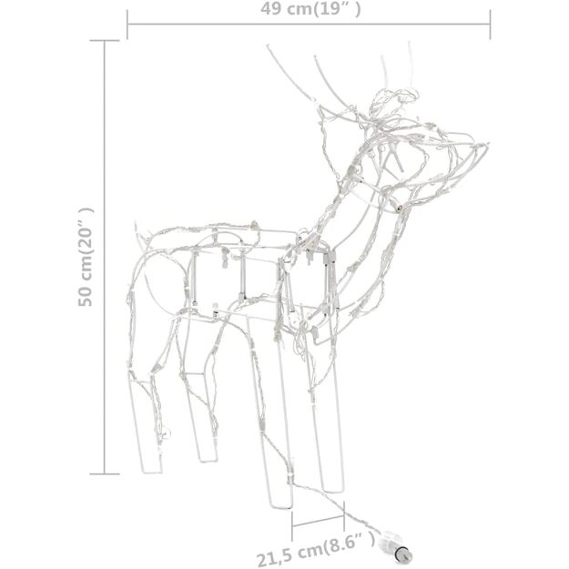 3-ių kalėdinių elnių dekoracija 6