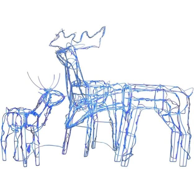 3-ių kalėdinių elnių dekoracija