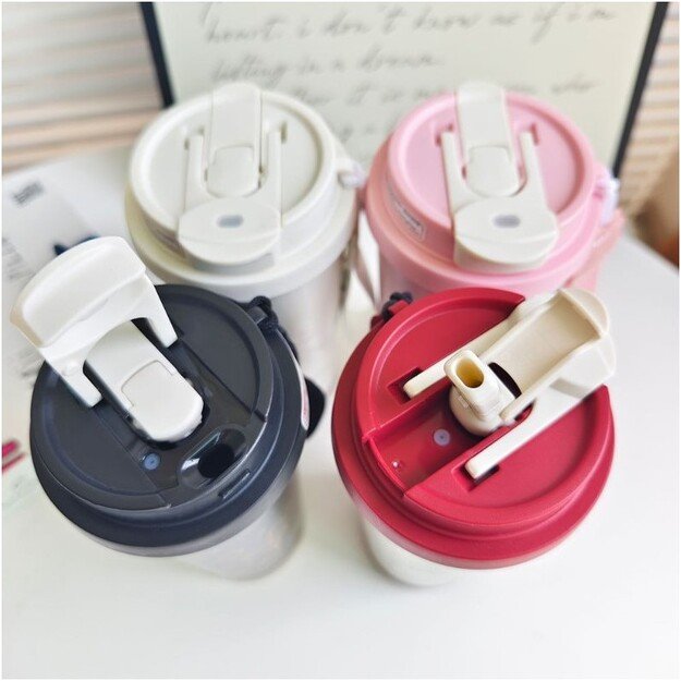 Terminis puodelis 550 ml, raudona/balta 4