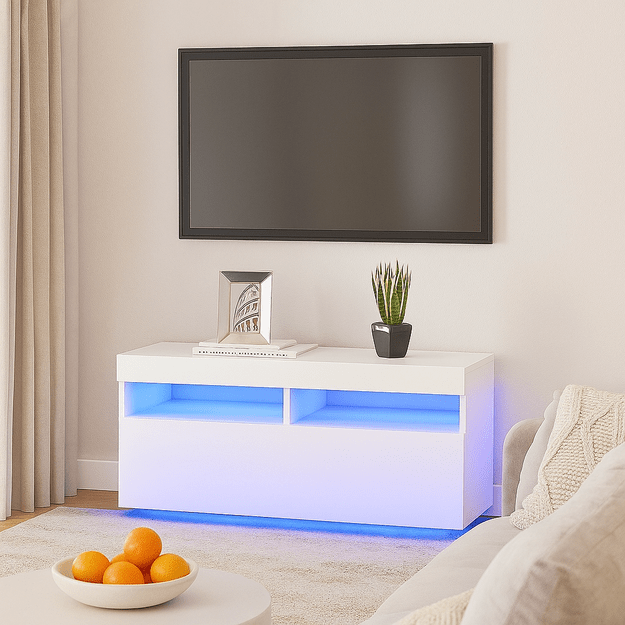 TV spintelė su LED apšvietimu