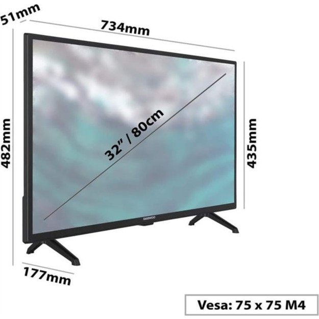 Televizorius Daewoo 32DE14HL, 80 cm