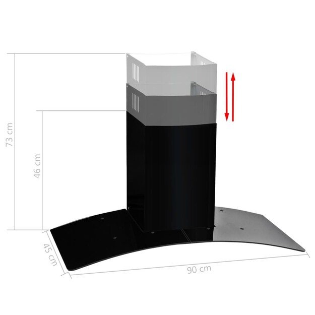 Nerūdijančio plieno gartraukis, 90 cm