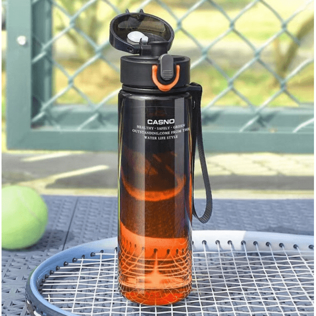 Gertuvė 560 ml., juoda/oranžinė 2