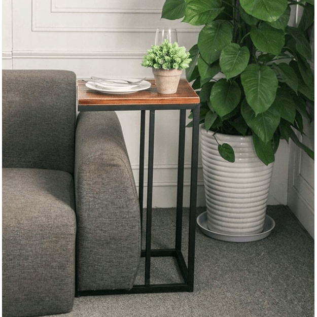 Šoninis kavos staliukas, ruda 4