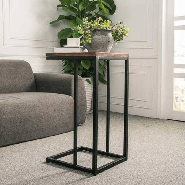 Šoninis kavos staliukas, ruda 2