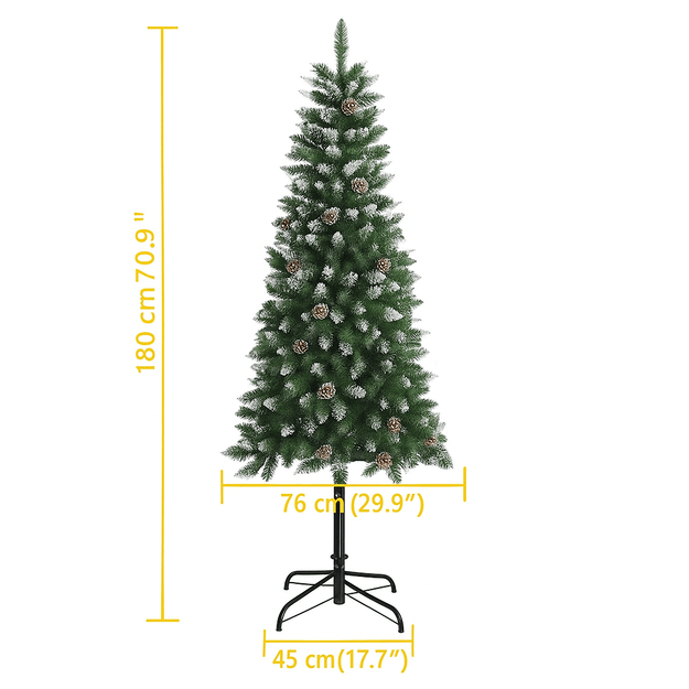 Dirbtinė Kalėdų eglė su stovu, 180 cm 5