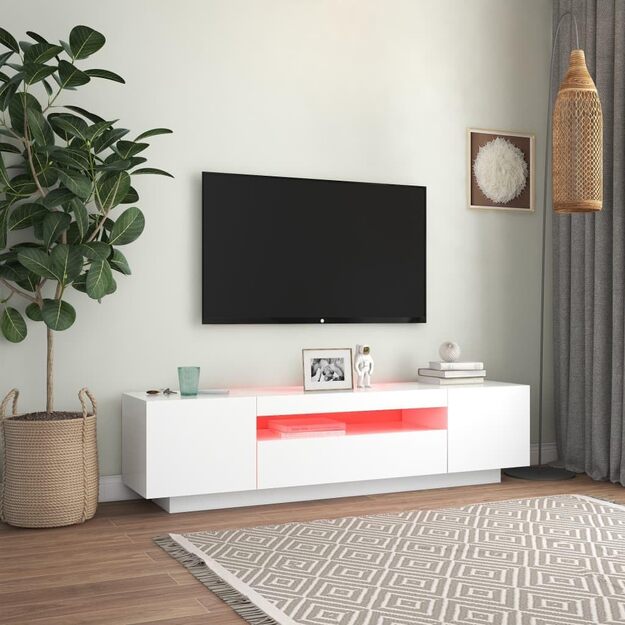 TV staliukas su LED apšvietimu 8