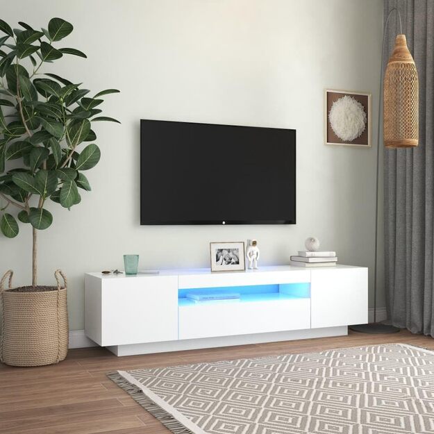 TV staliukas su LED apšvietimu 5